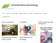 Tablet Screenshot of ancestornews.com